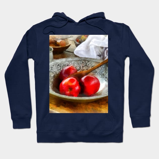 Kitchens - Apples in a Silver Bowl Hoodie by SusanSavad